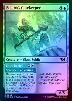 Beluna's Gatekeeper // Entry Denied Foil (043) Wilds of Eldraine WOE MTG Magic