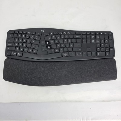 Logitech ERGO K860 Wireless Ergonomic Keyboard Dongle Included Keycaps Detached