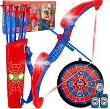 Bow and Arrow Set for Kids, Archery Shooting Set with Led Light Up Bow  10 Suct
