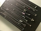 Costume jewelry Lot of mixed pendant necklaces,silver tone,modern/a few vintage