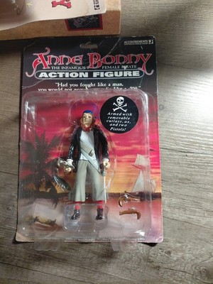Accoutrements Anne Bonny Pirate Action Figure Removable Cutlass Axe Pistols