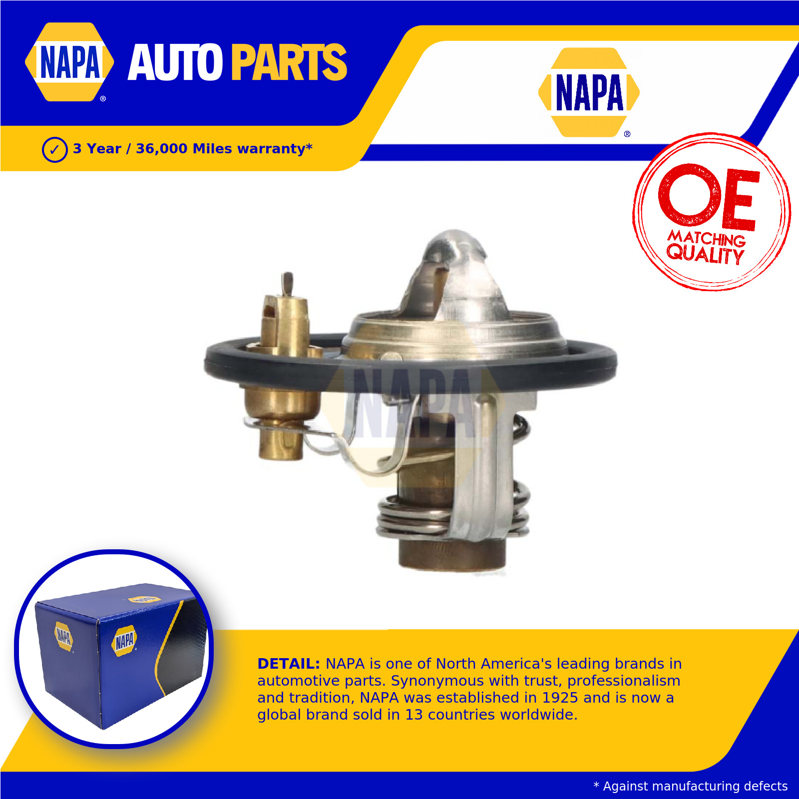 Coolant Thermostat fits KIA CLARUS GC, K9A 2.0 1996 on FE(16V) NAPA Quality New - Image 8