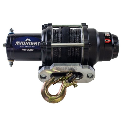 Viper 50 Ft Winch 3000 lb Black w/ Mount For Polaris Sportsman XP 550 2009-14 - Foto 2 di 8