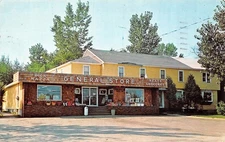 #K1985     MALLETT'S BAY,  VT.     POSTCARD,   DICK  MAZZA'S GENERAL STORE