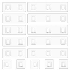 Gexinsely 15 Pack Shower Caddy Adhesive Replacement,Strong Bathroom Shelf Hoo...