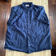 Dickies Mens Shop T-shirt, Mechanics Short Sleeve Work Shirt 3XL Metal Buttons