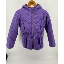 R 1881 by S.Rothschild Girls Purple Puffer Jacket Coat Hooded kids XL 16 