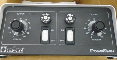 NEW GLAS-COL POWRTWIN 104A PL1202 DUAL OUTPUT POWER CONTROLLER