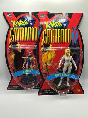 X-Men Generation X White Queen Emma Frost & Marrow 1996 Action Figures NEW VTG