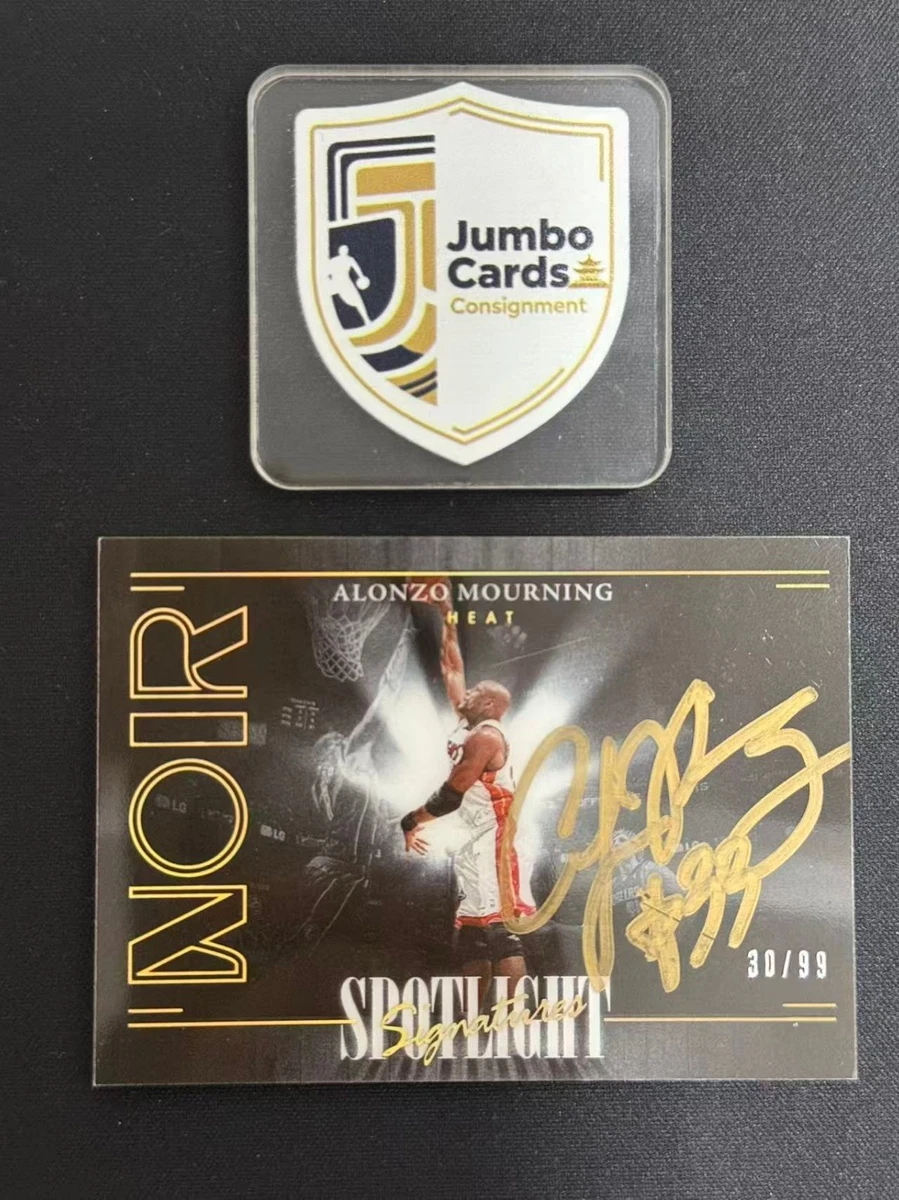 Panini Alonzo Mourning Basketball Autographed Sports Trading Cards