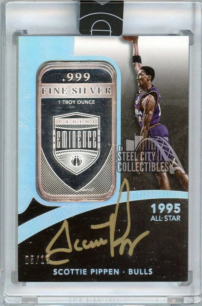 Panini Scottie Pippen Basketball Autographed Sports Trading Cards