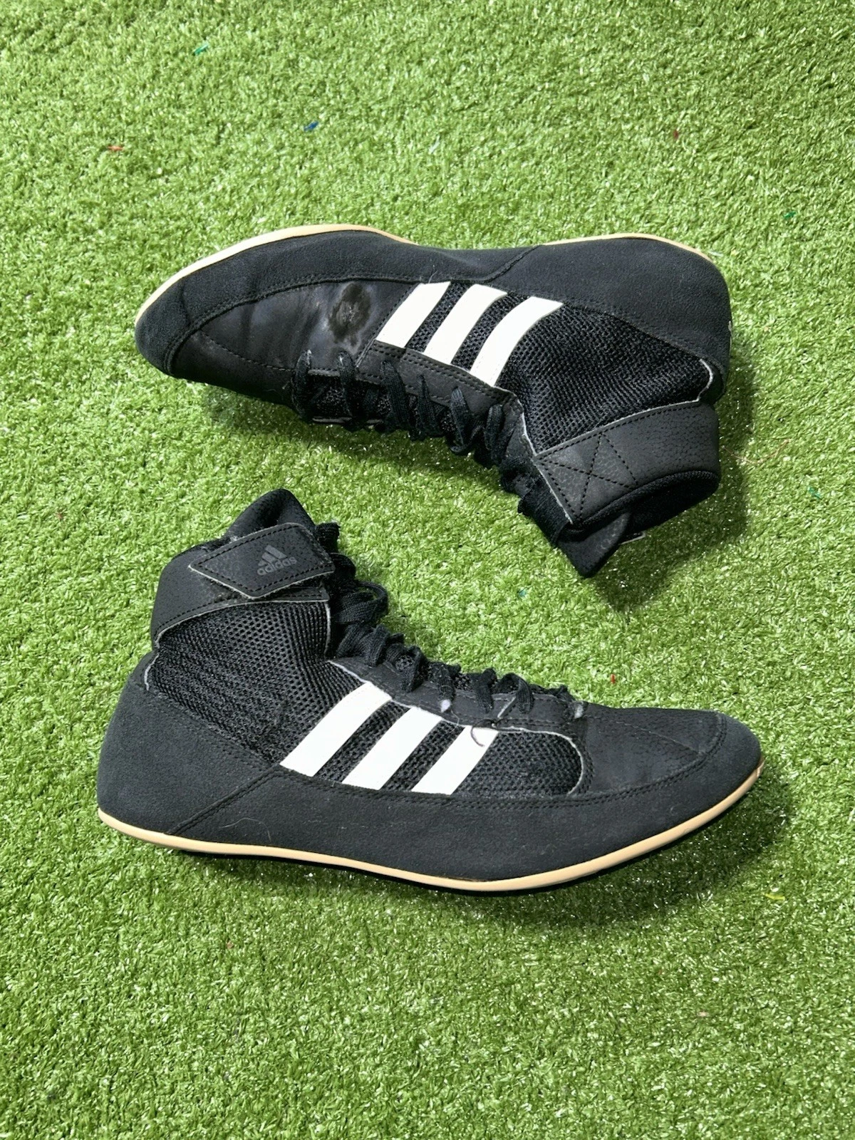Adidas HVC Wrestling Nero Bianco Scarpe Uomo Taglia 9 AQ3325