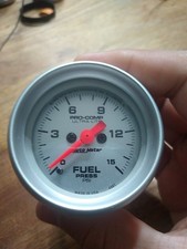4361 Auto Meter Pro Comp Ultra Lite Fuel Pressure Gauge As Is 4361 Auto Meter Pro Comp Ultra Lite Fuel Pressure Gauge As Is