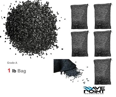 WAVE POINT 20 LB Premium Activated Carbon Aquarium Fish Tank Pond Reef Filter &20 Mesh Bags