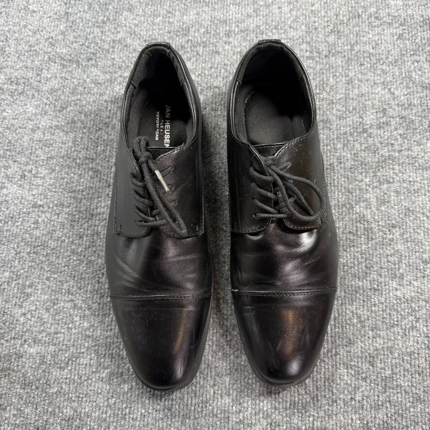 SAOLA Scarpe eleganti VAN HEU uomo adolescente memory foam Oxford stringate taglia 9EE nere