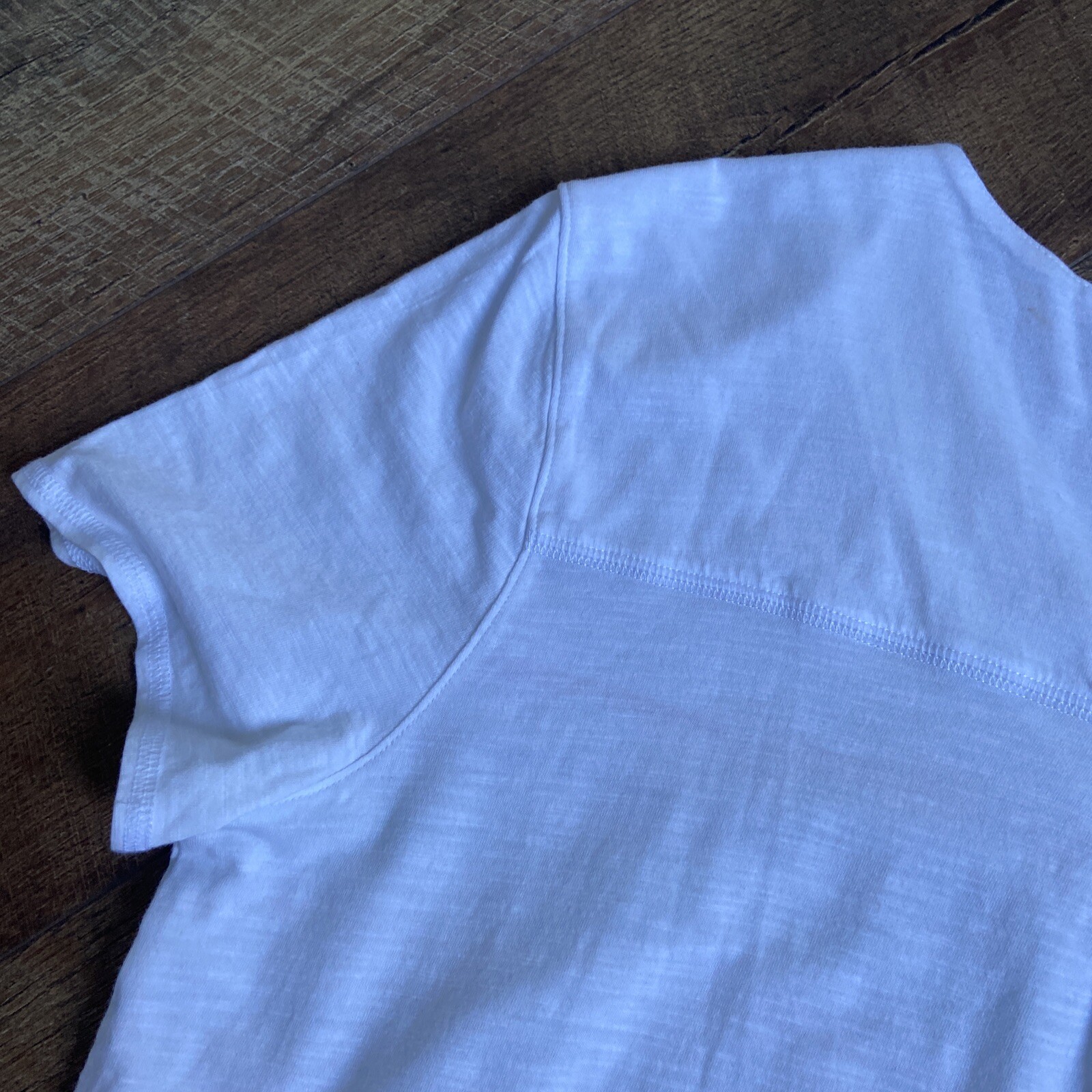 WESTBOUND | Cotton Blend White Cotton Blend Color Striped V Neck Shirt Sleeve L