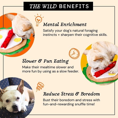 Breakfast Wrap Snuffle Mat Interactive Toy for Dogs - Picture 7 of 10