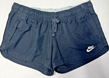 Nike Women's Sportswear Vintage Gym Shorts XL 16-18 Y2K Black Front Pockets 27