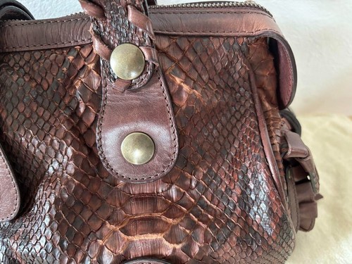 Bolso de hombro de cuero Chloe Silverado marrón usado auténtico hecho en Italia - Imagen 5 de 18