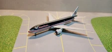 SJAAL061C AMERICAN 777-200 CHROME (REG. N777AN) 1:500 SCALE DIECAST METAL MODEL