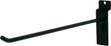 100 Black 10" Slatwall Peg Hooks Slat Wall Retail Display 6mm Diameter Tubing