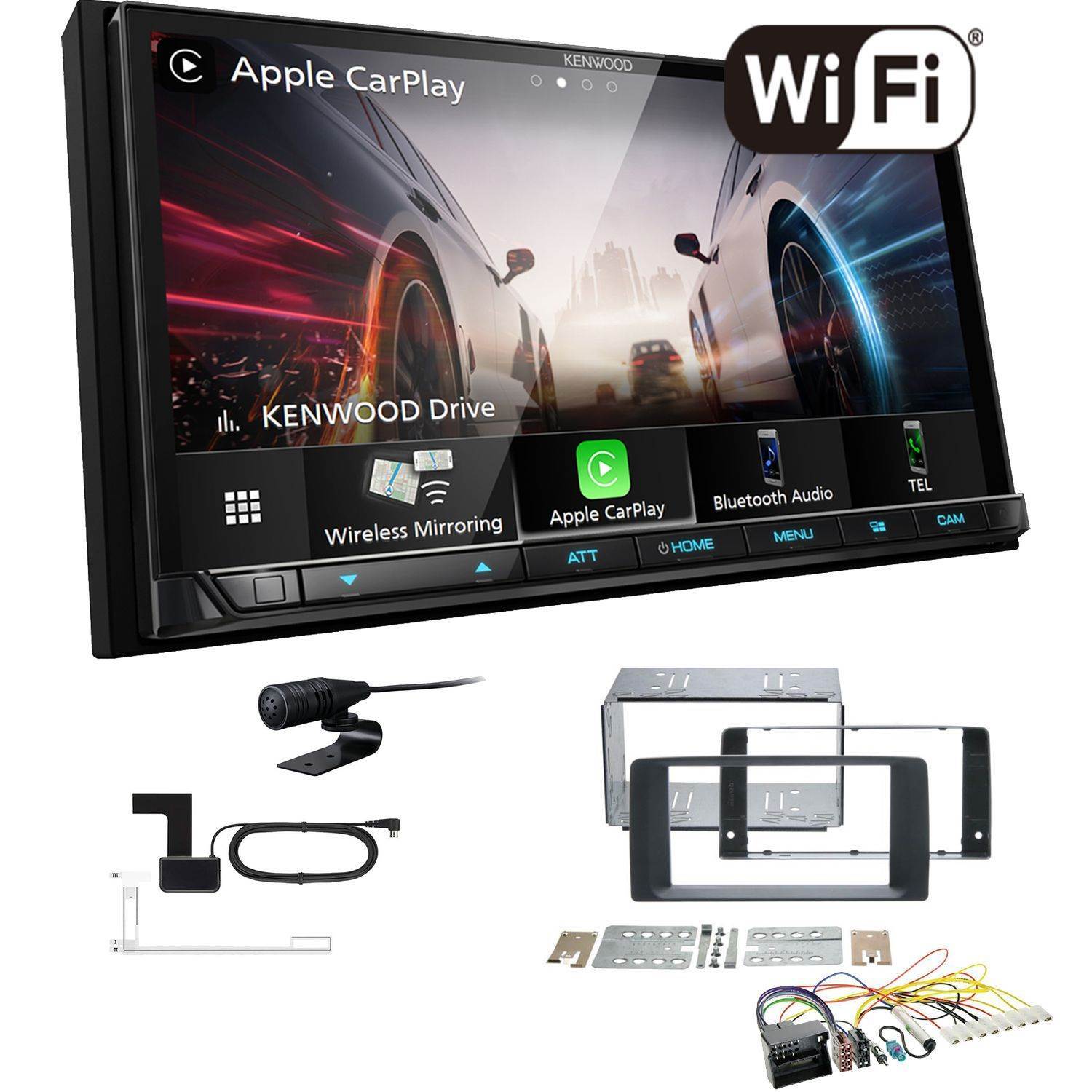 Kenwood Autoradio Wifi Carplay Android Auto FüR Man Tgx Ab 2007 In Schwarz-image