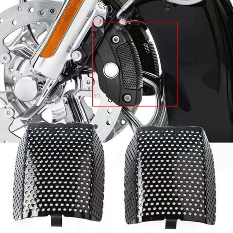 Black Brake Caliper Insert Cover for Harley Davidson Touring 08-Up, V-Rod, Trike - Image 2 of 4