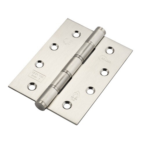 4 Zoll Grade 7 Slim Blattscharnier 102x76 mm Satinierter Edelstahl (Paar) ECLIPSE 14856