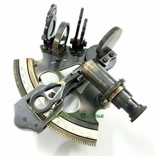Antik Messing 4 Zoll Maritim Sextant Vintage Maritim Sammlerst&uuml;ck