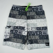 QUIKSILVER Board Shorts Unlined Swimming Trunks Men's Size 28 Cargo Pocket