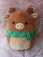 Squishmallows Christmas Toy - Ruby Reindeer with Green Scarf