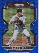 2022 Prizm Baseball Zack Short RC 11/60 Blue wave Prizm #161 Tigers  PWE