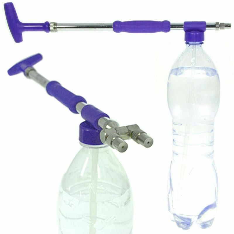 SPRUZZATORE NEBULIZZATORE LANCIA IRRORATRICE 2 GETTI UGELLI BOTTIGLIA PVC 26240