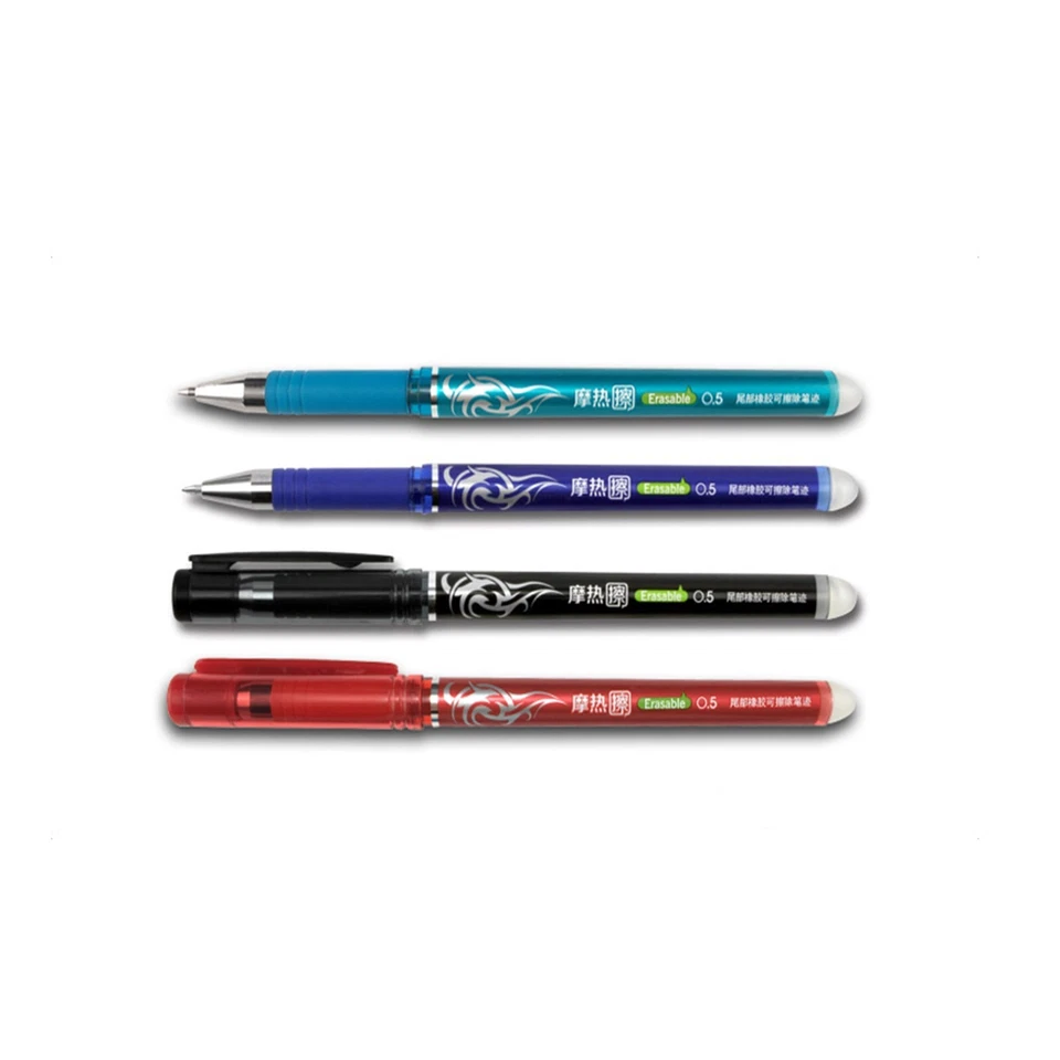 LETO Erasable Pen Rollerball Ball Pen Gel Ink Pen 0.5mm BLACK / BLUE / RED Gel Pens