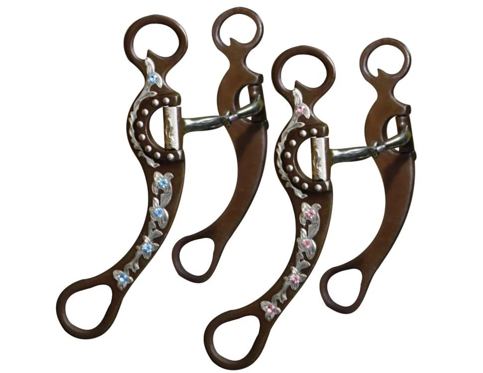 Filet Western Sterling Silver Show Snaffle – Design Cœur – SN-2117 MP-46 – 5-1/8