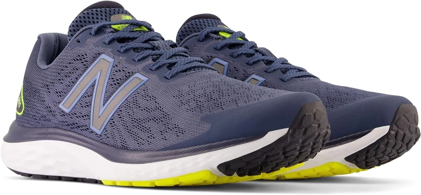 Scarpe da corsa New Balance da uomo 10 5 D Fresh Foam 680 v7 colore navy giallo