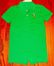 POLO RALPH LAUREN AUTHENTIC BABY BOYS BRAND NEW ORIGINAL ROMPER Size 24M, NWT
