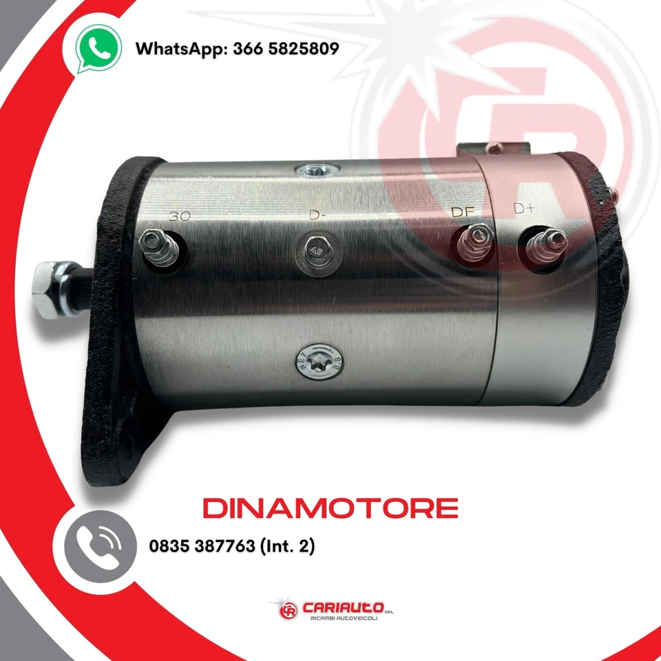 Dinamotore Alternatore Dinamoto Motore Piaggio APE TM 703 P220 Benzina 6000 EFEL - Immagine 2 di 4