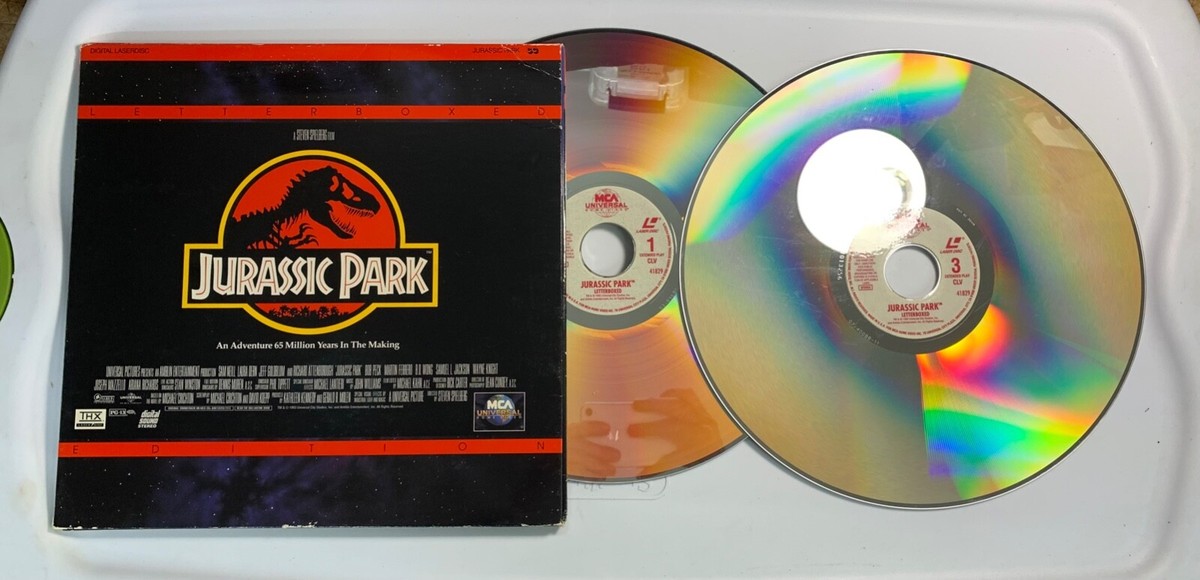 Vintage 1994 JURASSIC PARK Laser Disc LASERDISC Movie ORIGINAL