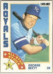 1984 O-Pee-Chee Baseball Card #223 George Brett AS