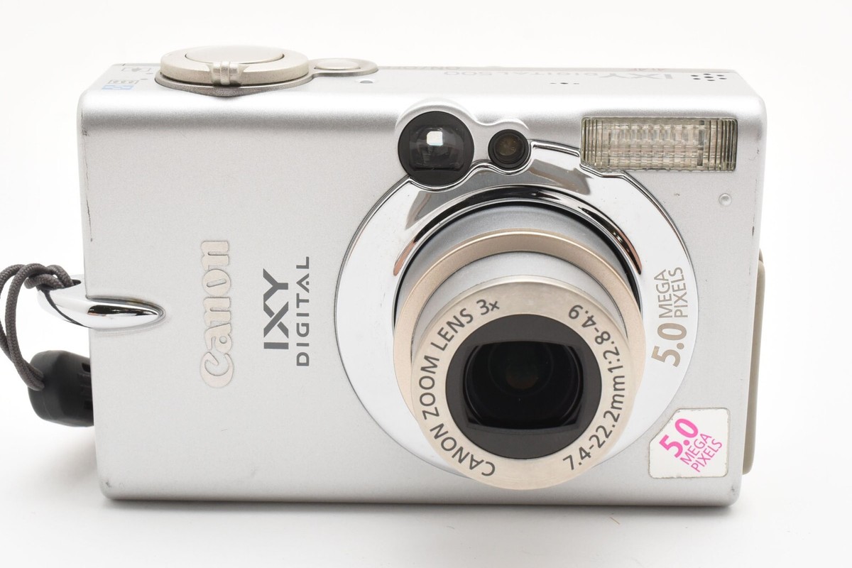 Excellent] Canon IXY DIGITAL 500 Digital Camera Silver From Japan