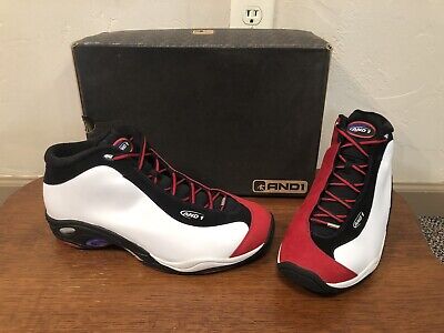 And1 Tai Chi mid mens Shoes size 15 White Black Red Vince And1 Tai Chi mid mens Shoes size 15 White Black Red Vince