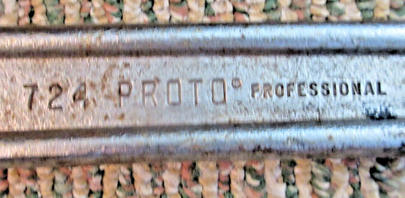 VINTAGE 24" PROTO PROFESSIONAL NO. 724 LARGE ADJUSTABLE WRENCH MADE IN