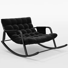 Grand Patio Rocking Chair Outdoor & Indoor，Steel patio Lounge Rocker Chair