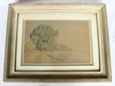 BERNARD CECIL GOTCH Original Watercolour BINSEY Image 37x24cm, Frame 57x44cm