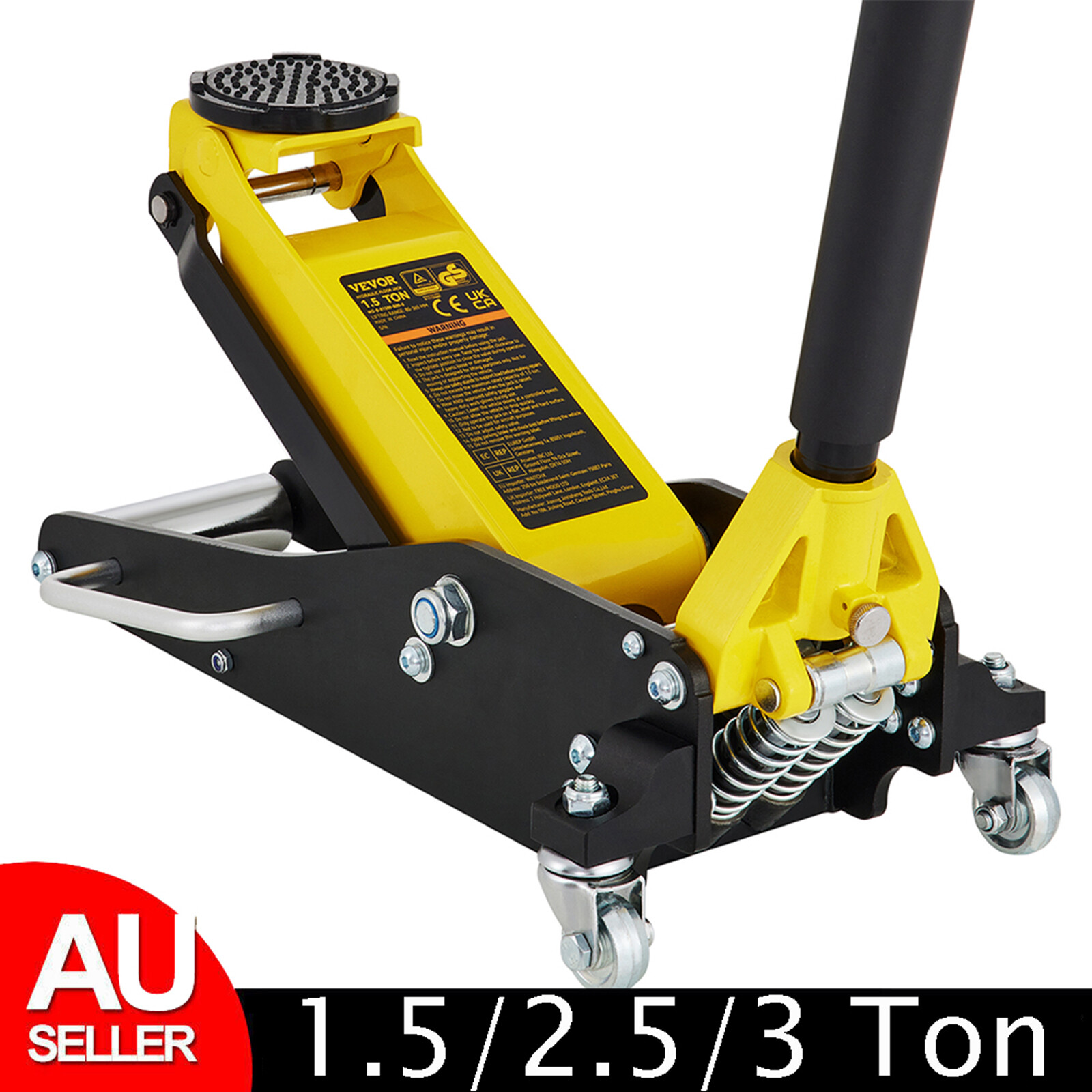 Hydraulic Floor Jack 1.5/2.5/3Ton Trolley Jack Low Profile Car Quick