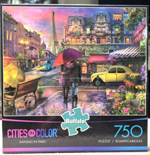   Raining in Paris  Cities in Color 750 Piece Puzzle by Buffalo. Excellent Cond 