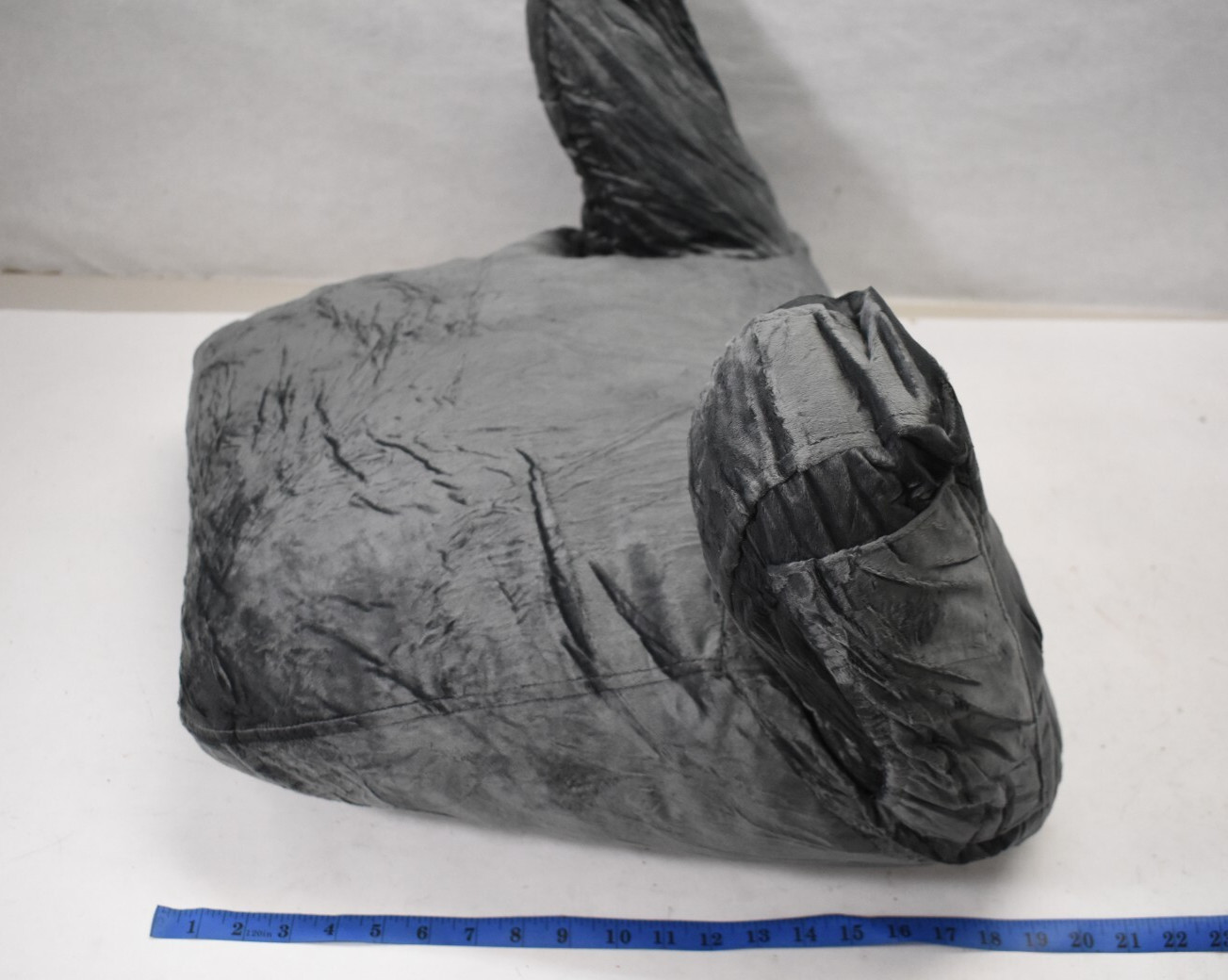 Nestl Reading Pillow Shredded Memory Foam Filling Back For Sitting Gray Bedding