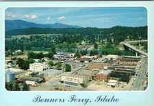 Postal continental Bonners Ferry Idaho Kootenai River Valley frontera canadiense