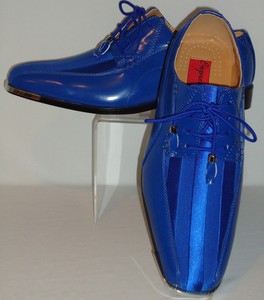 blue fancy shoes